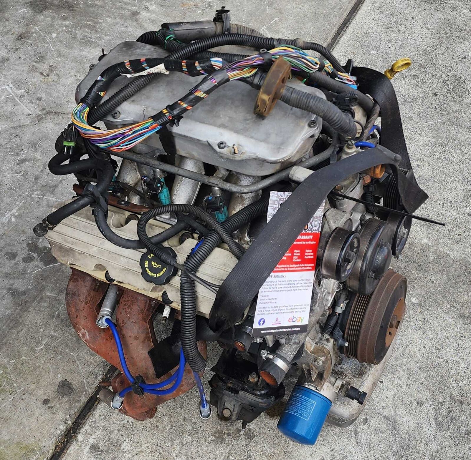 Replacement 3.8ltr V6 Ecotec Engine suit Holden Commodore VT VX VU 1997 ...