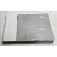 Factory Owners Manual Handbook suit Nissan Pulsar N16 2000-2005