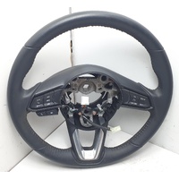 Bare Leather Steering Wheel suit Mazda CX3 CX-3 DK 2015-2024